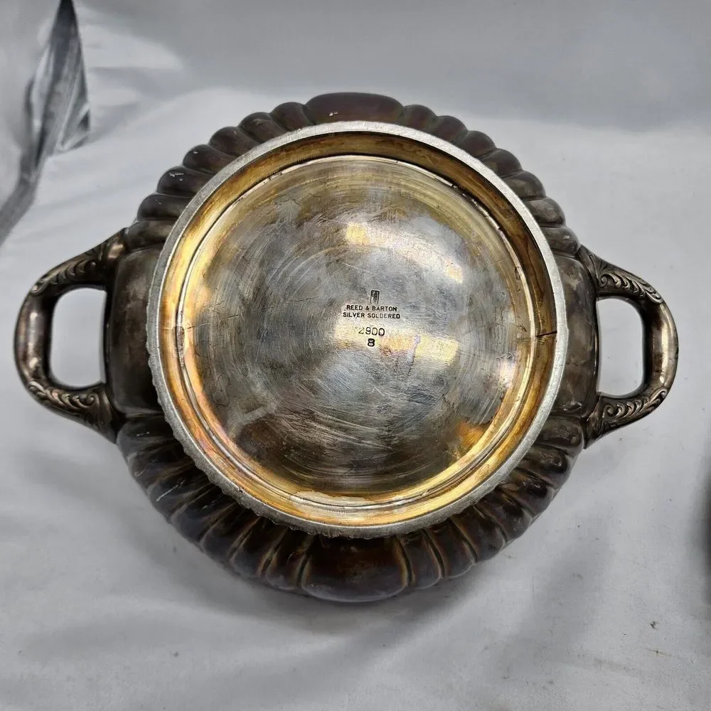 Reed & Barton Silver‎ Soldered 2900 U.S. Navy Issued Dish Bowl U.S.NAVY...
